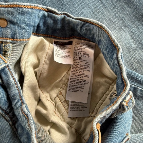 Levi's 514 Light Blue Men's Straight Jeans Size 33X34 - Picture 7 of 7